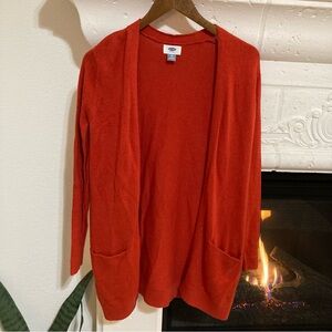 Red Cardigan Sweater Size XS Old Navy